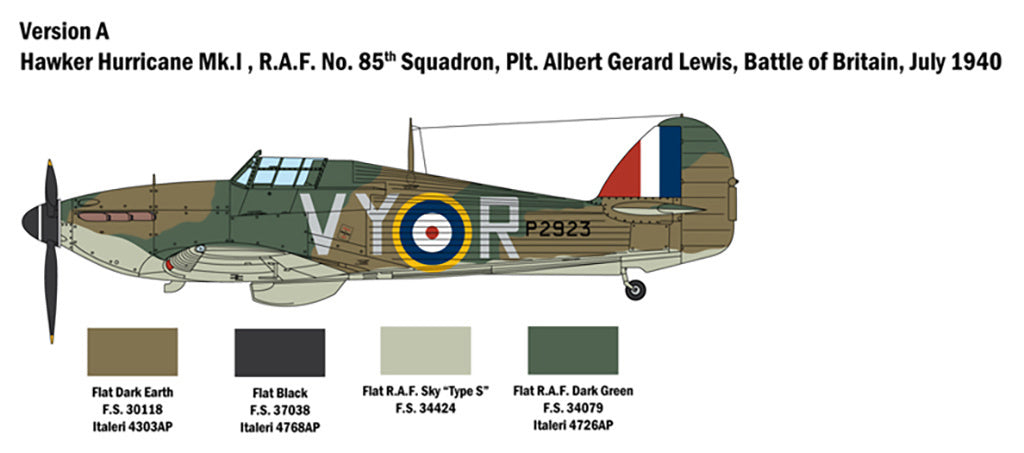 Hurricane Mk.I 1:48 Model Kit by Italeri