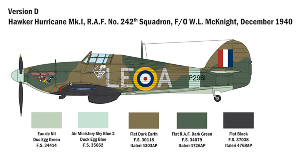 Hurricane Mk.I 1:48 Model Kit by Italeri