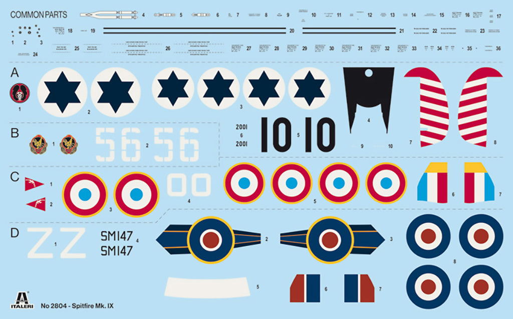 Spitfire Mk. IX 1:48 Model Kit by Italeri