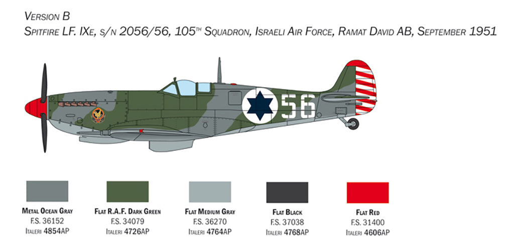 Spitfire Mk. IX 1:48 Model Kit by Italeri