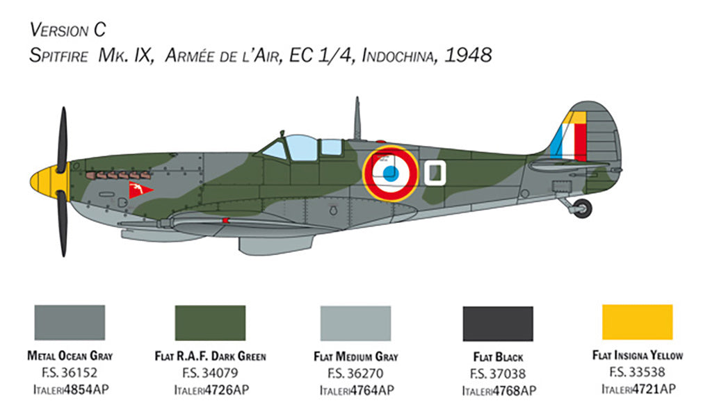 Spitfire Mk. IX 1:48 Model Kit by Italeri