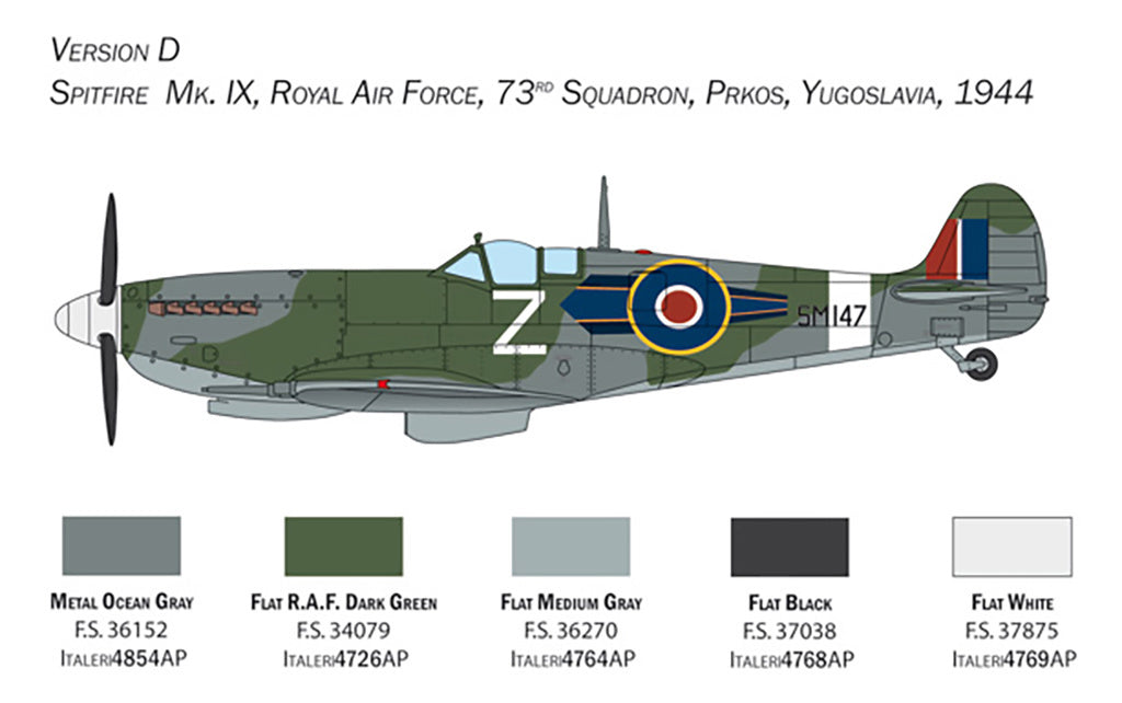Spitfire Mk. IX 1:48 Model Kit by Italeri