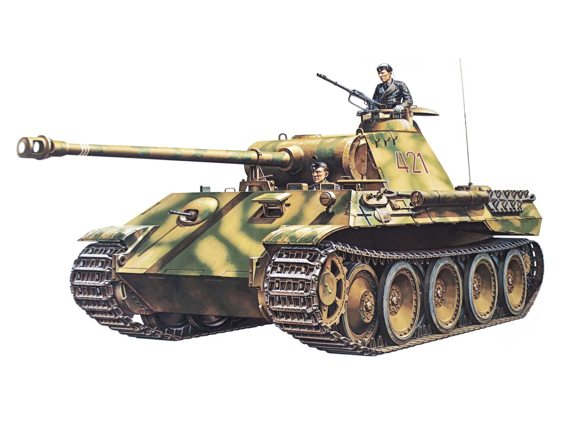 Panzerkampfwagen V Panther (Sd.Kfz 171) Ausf.A 1:35 Model Kit by Tamiya