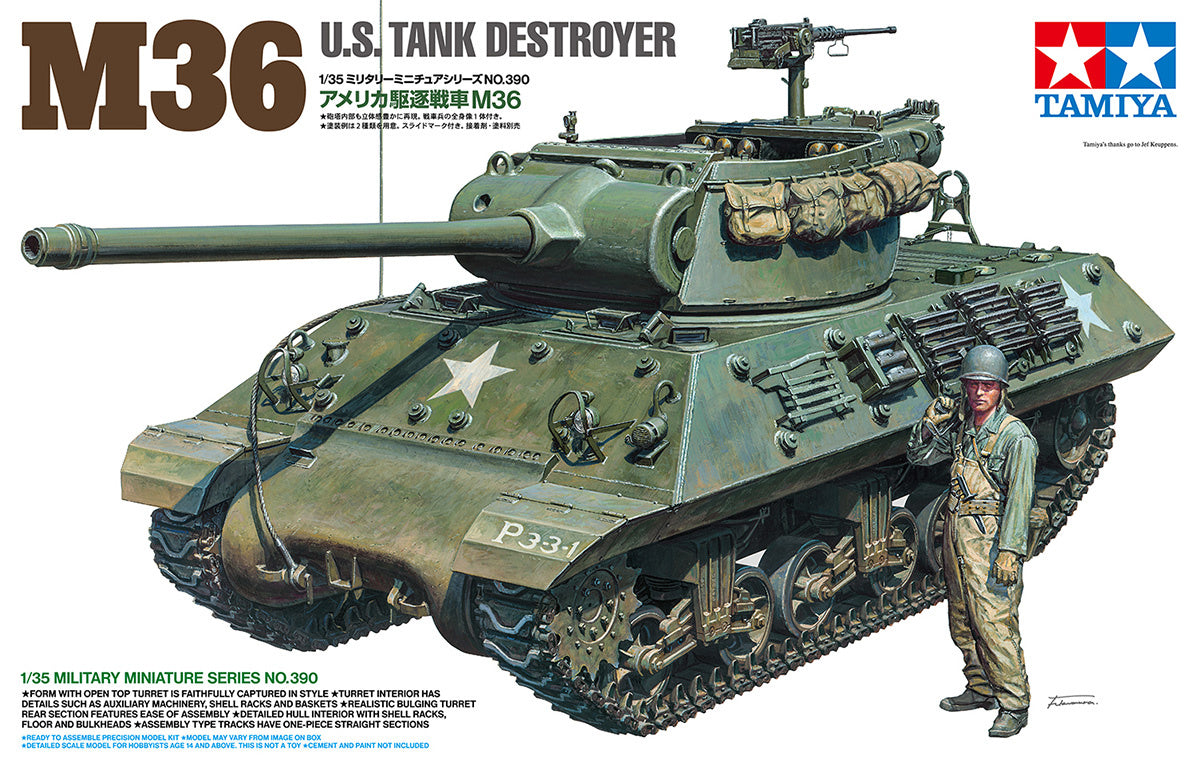 U.S. M36 Tank Destroyer 1:35 Model Kit by Tamiya
