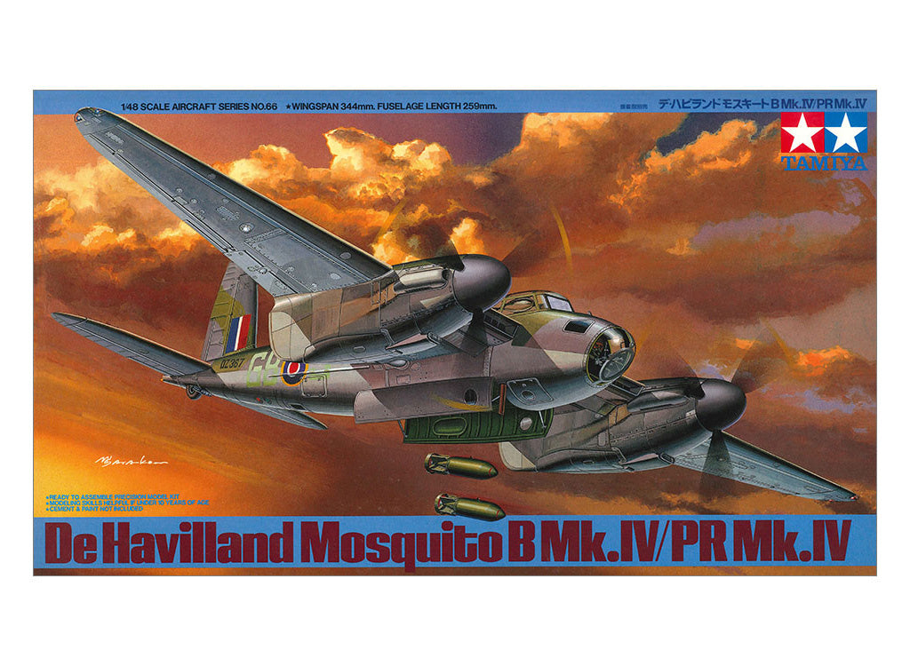 De Havilland Mosquito B Mk.IV / PR Mk.IV 1:48 Model Kit by Tamiya