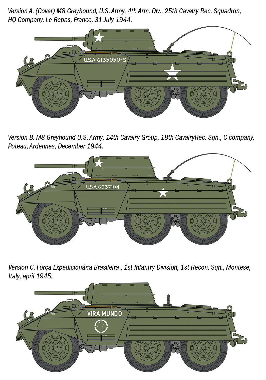 M8 Greyhound / M20 Armoured Utility Car 1:72 Model Kit by Italeri