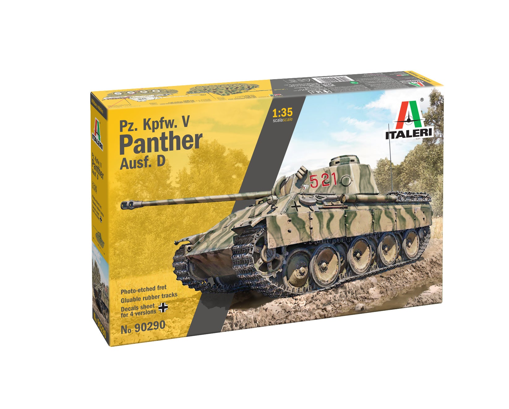 Pz.Kpwf.V Panther Ausf.D 1:35 Model Kit by Italeri