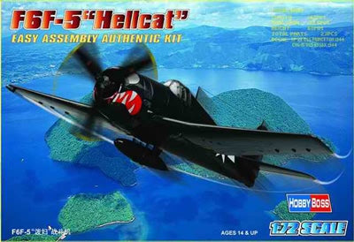 Easy Assemble F6F-5 Hellcat 1:72 Model Kit by Hobby Boss