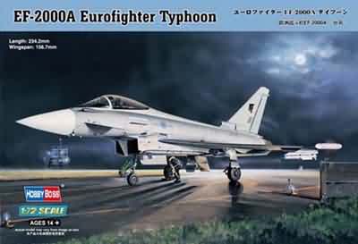 EF-2000A Eurofighter Typhoon 1:72 Model kit by Hobby Boss