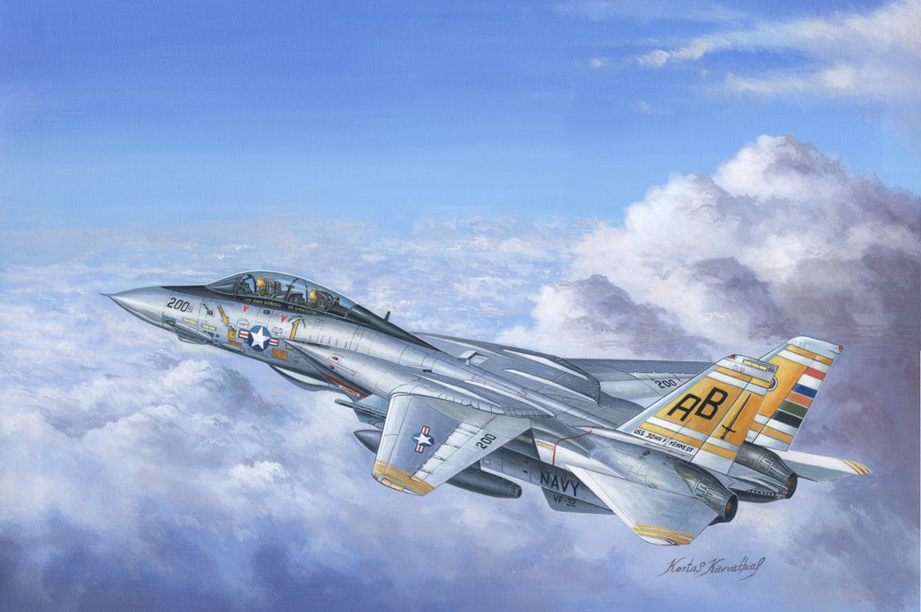 F-14A Tomcat 1:48 Model Kit by Hobby Boss