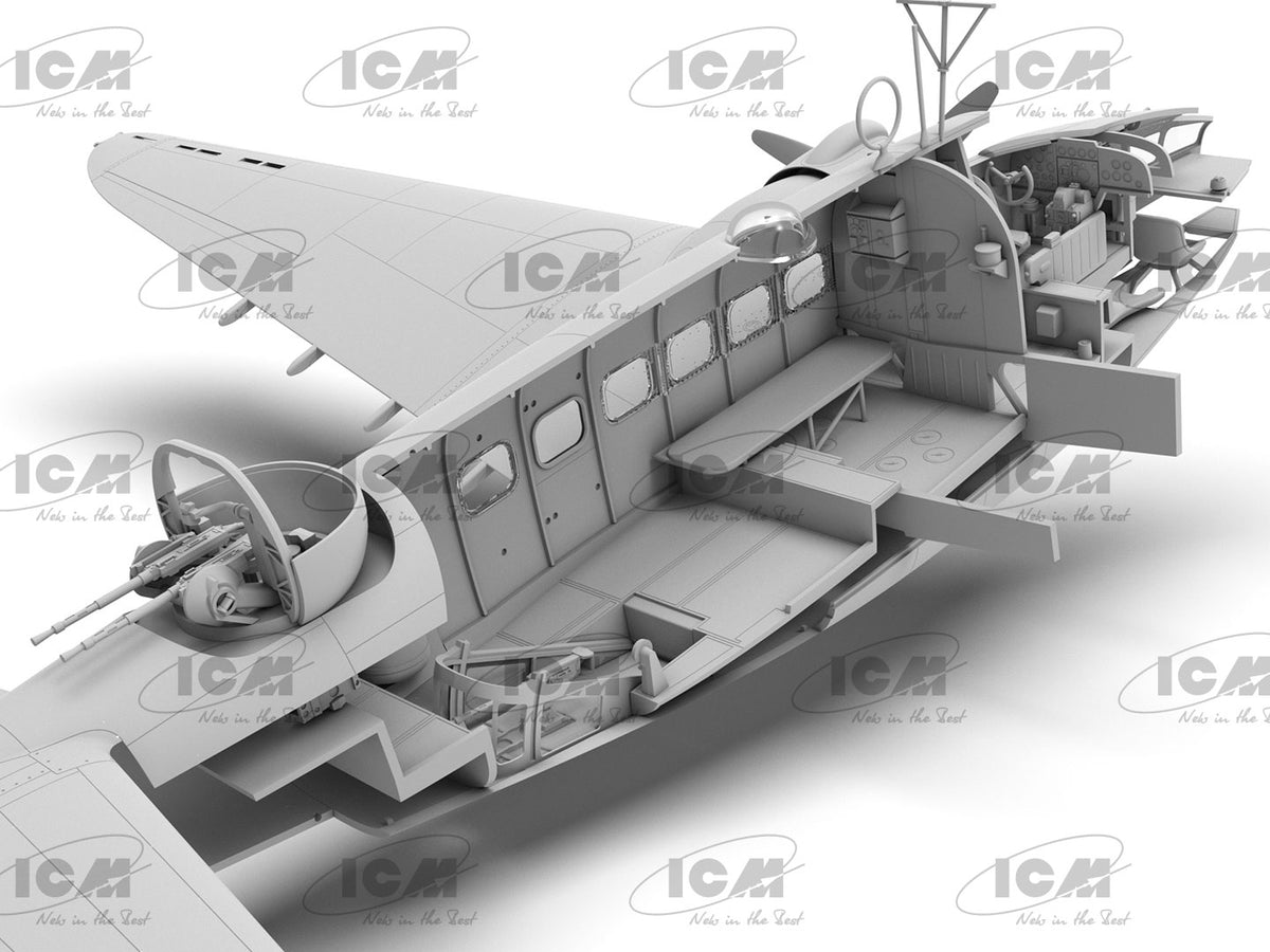 Lockhead Hudson Mk.III British Recon Bomber 1:48 Model Kit by ICM