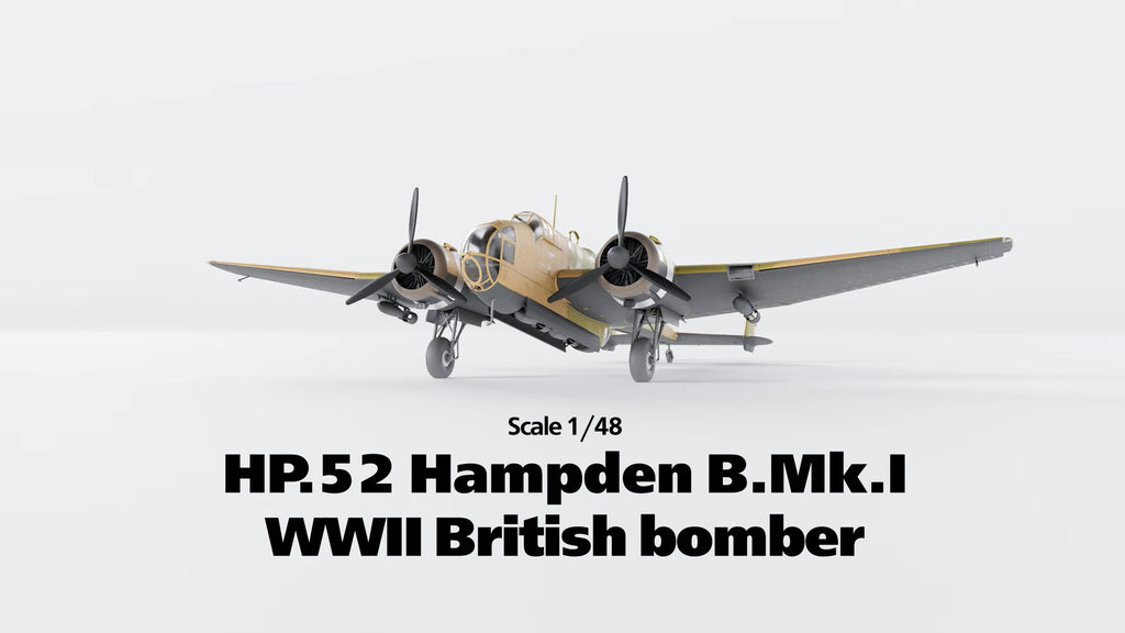 HP.52 Hampden B.MkI 1:48 Model Kit by ICM