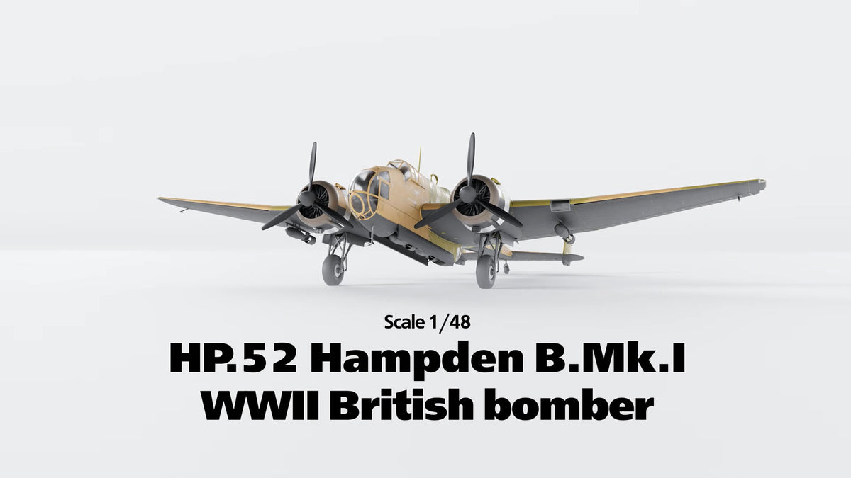 HP.52 Hampden B.MkI 1:48 Model Kit by ICM