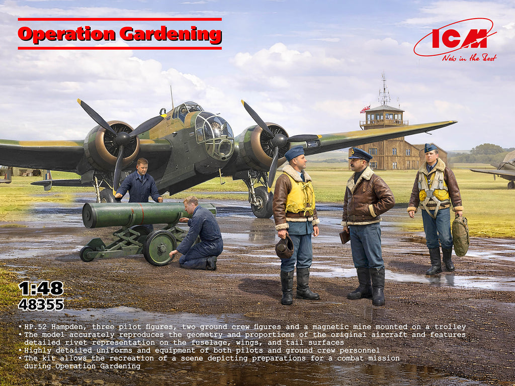 Operation Gardening HP.52 Hampden 1:48 Model Kit by ICM