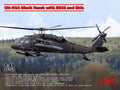 UH-60 Black hawk w/ ESSS and Skis 1:48 Model Kit by ICM