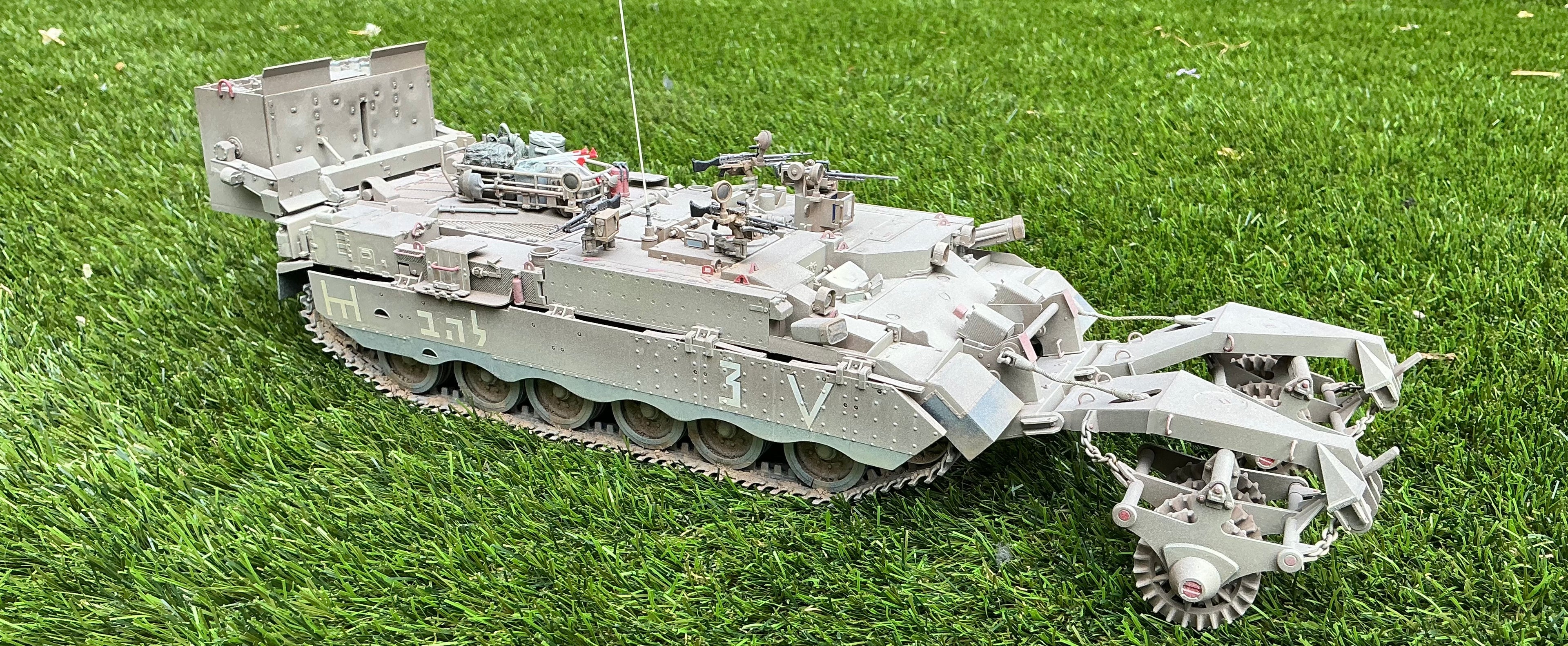 Completed Hobby Boss 1:35 scale model of the IDF Puma AEV