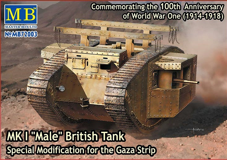 Mk.I Male British Tank (Gaza Strip Modification) 1:72 Model Kit by Master Box