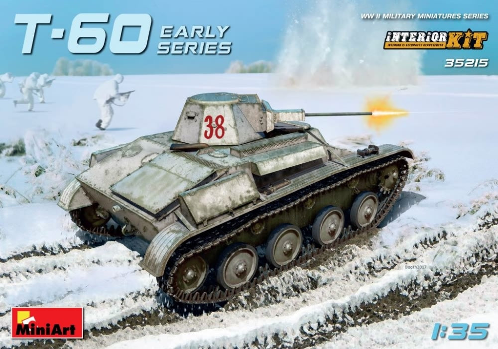 T-60 Early Series w/ Interior 1:35 Model Kit by MiniArt