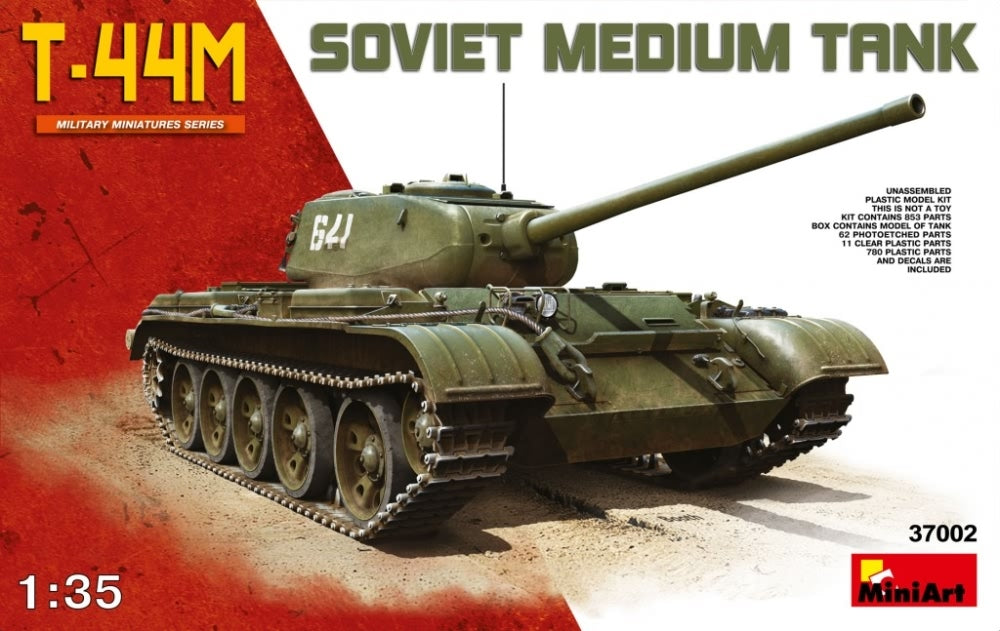 T-44M Soviet Medium Tank 1:35 Model Kit by MiniArt