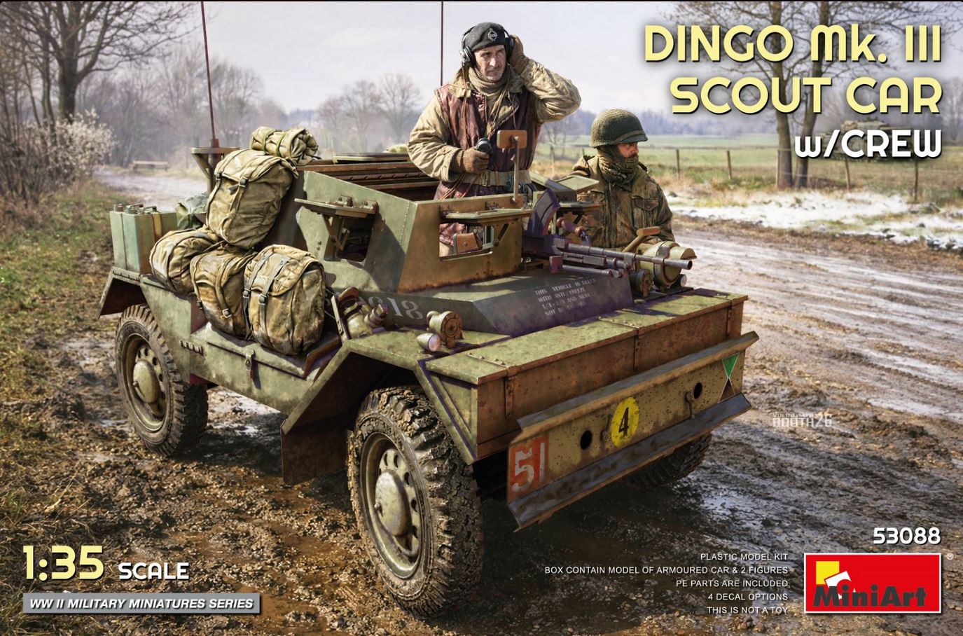 Dingo Mk. III Scout Car w/Crew 1:35 Model Kit by MiniArt