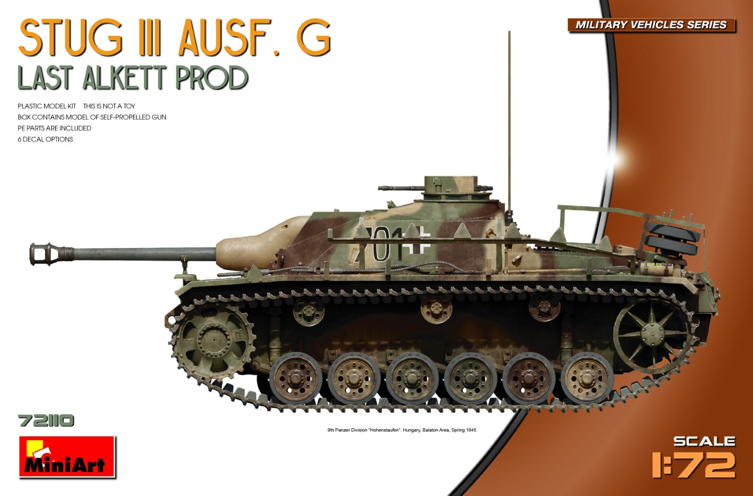 Stug III Ausf. G (Last Alkett Prod) 1:72 Model Kit by MiniArt