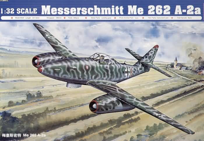 Messerschmitt Me 262 A-2a 1:32 Model Kit by Trumpeter