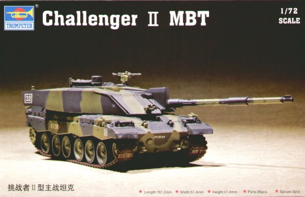 Challenger II MBT 1:72 Model Kit by Trumpeter