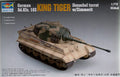 German Sd.Kfz. 182 King Tiger w/ Zimmerit (Henschel turret) 1:72 Model Kit by Trumpeter