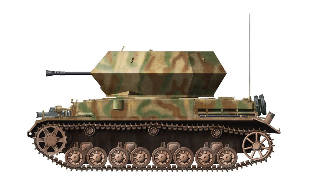 3.7cm Flak 43 Flakpanzer IV "Ostwind" 1:72 Model Kit by Lexa Models x Dragon