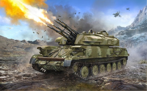 Soviet ZSU-23-4M Shilka Anti-Aircraft Gun 1:35 Model Kit by Zvezda